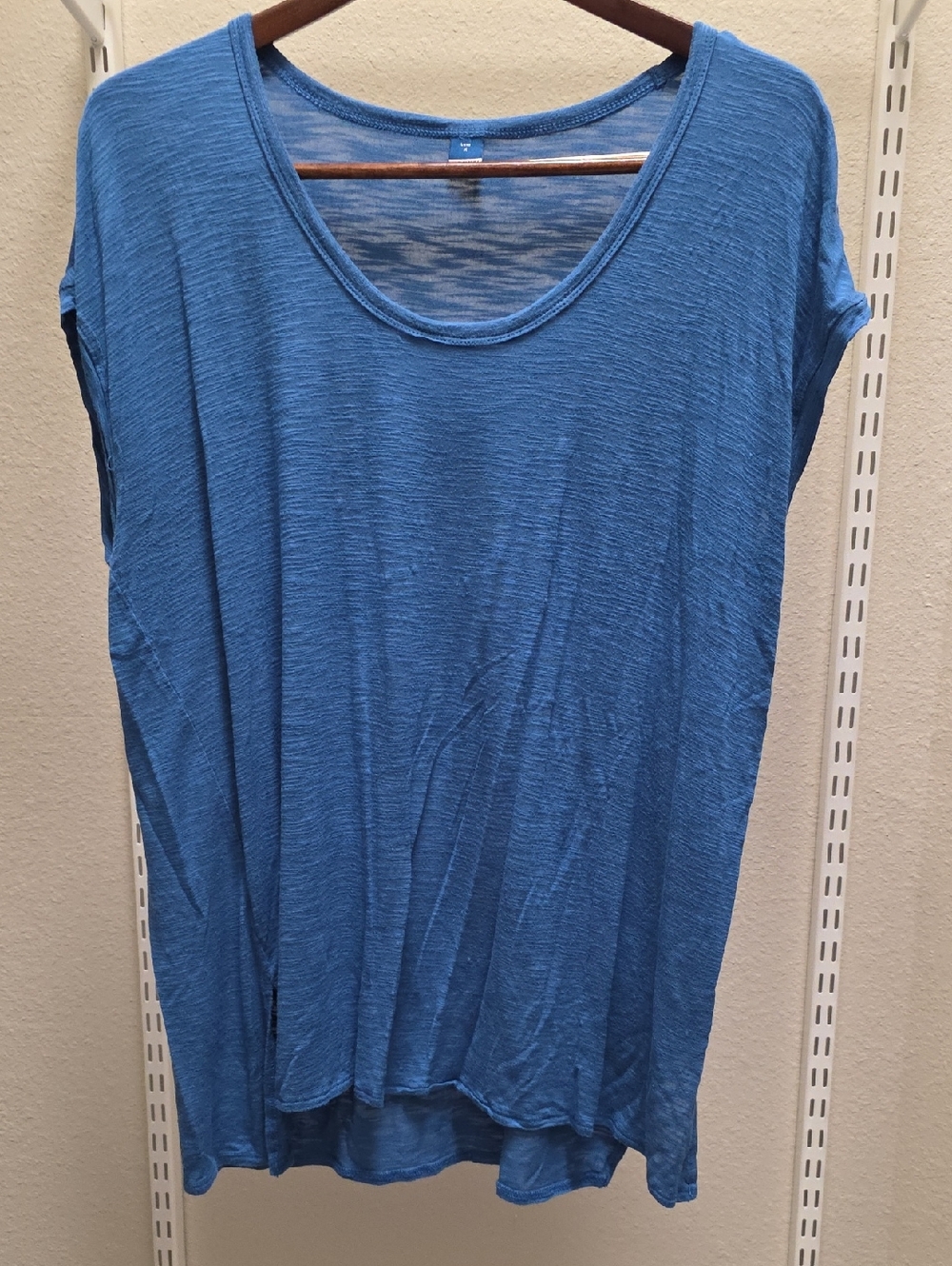 Old Navy Blue Scoop Neck Tunic Top